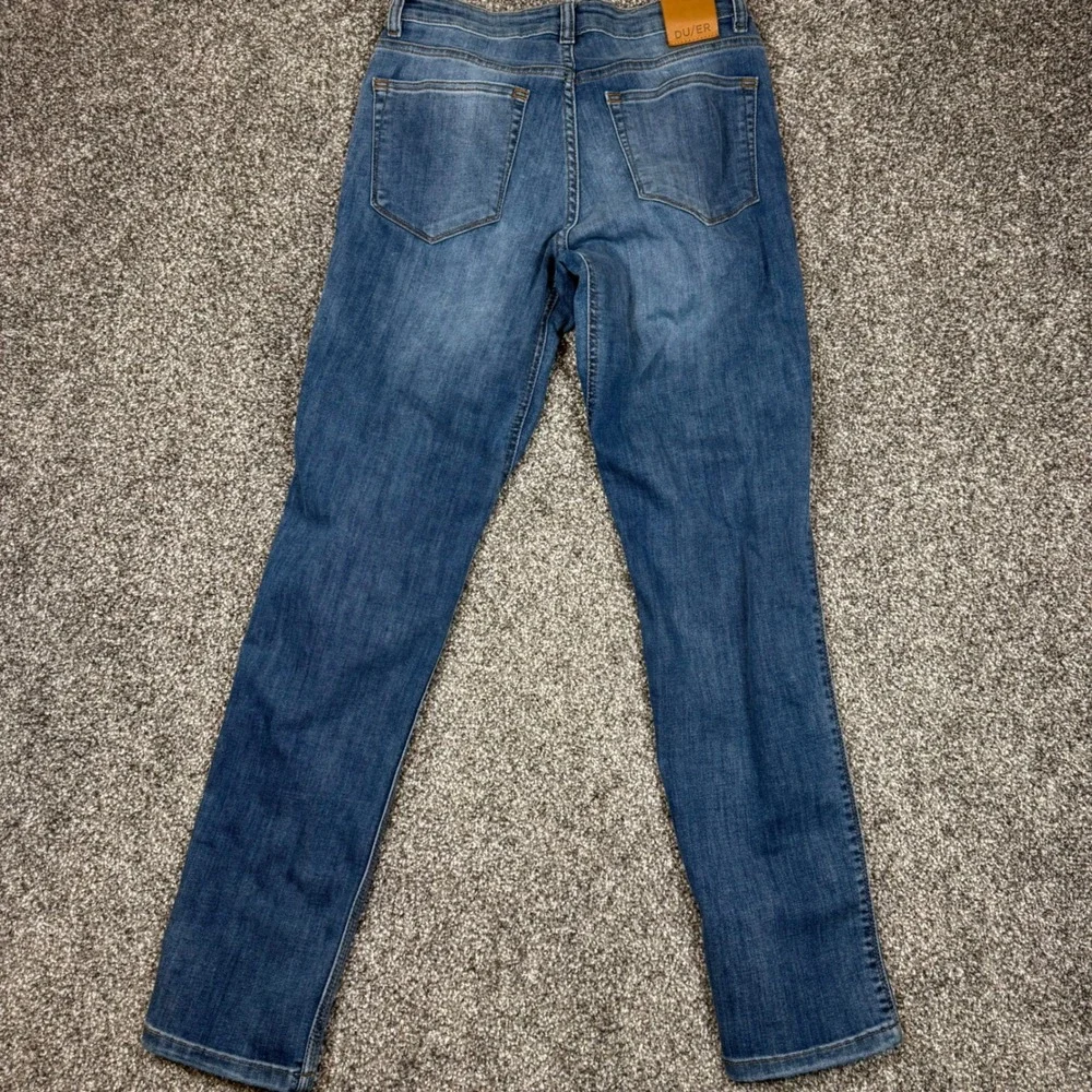 DU/ER Performance Womens Denim Slim Straight Jeans Blue 26x30‎ WFLR5001